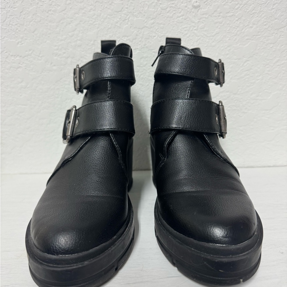 Rocket Dog: Black, Double Strap, Ankle Boots